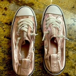 Converse all star slip on metallic pink size 5 shoes